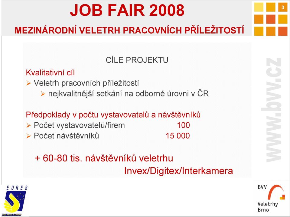 vystavovatelů a návštěvníků Počet vystavovatelů/firem 100 Počet