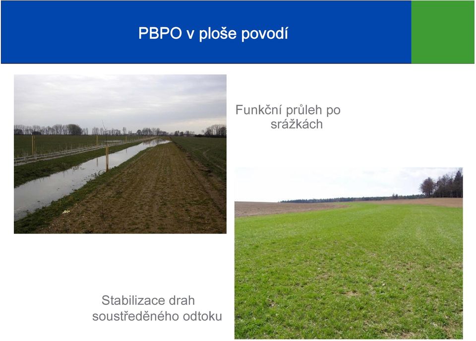 srážkách Stabilizace