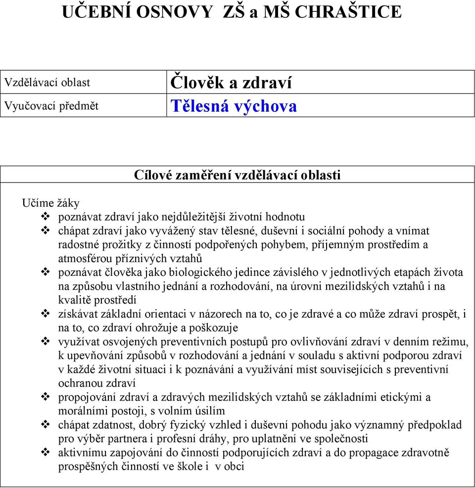 etapách života na způsobu vlastního jednání a rozhodování, na úrovni mezilidských vztahů i na kvalitě prostředí získávat základní orientaci v názorech na to, co je zdravé a co může zdraví prospět, i