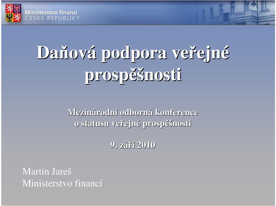 statusu veřejné prospěšnosti 9.