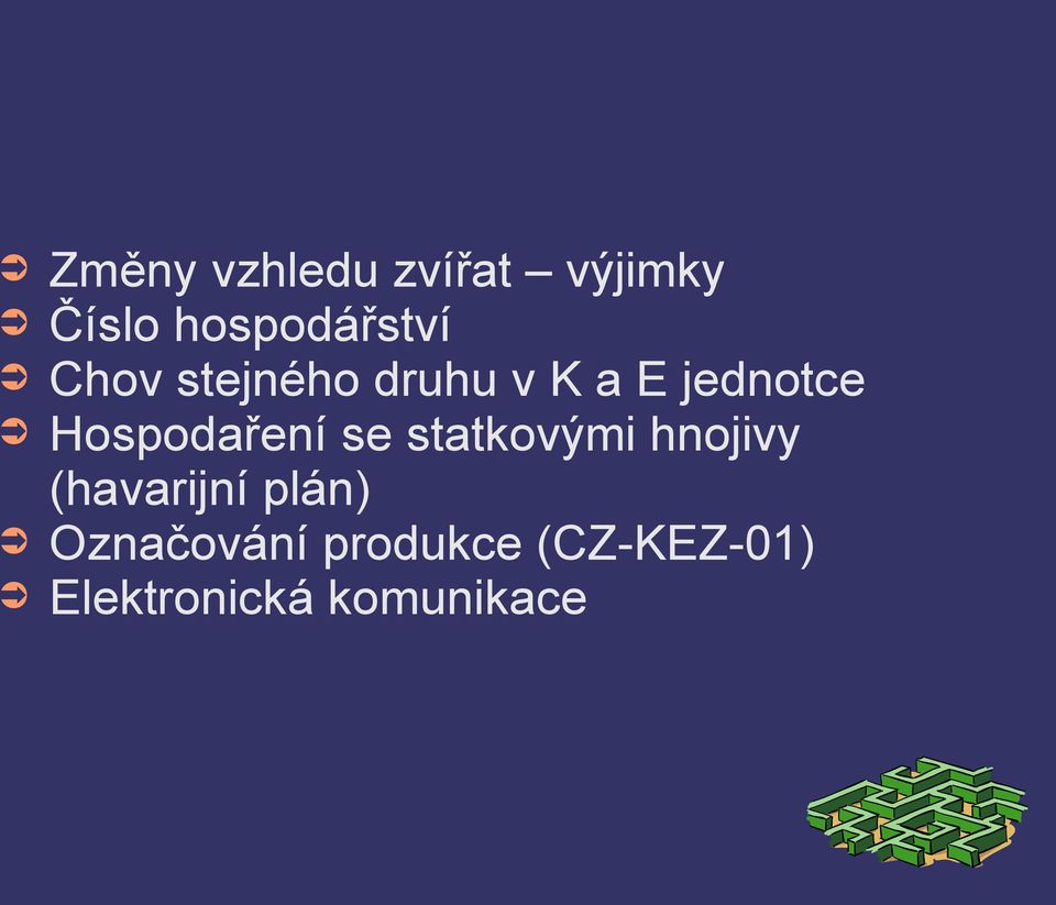 Hospodaření se statkovými hnojivy (havarijní