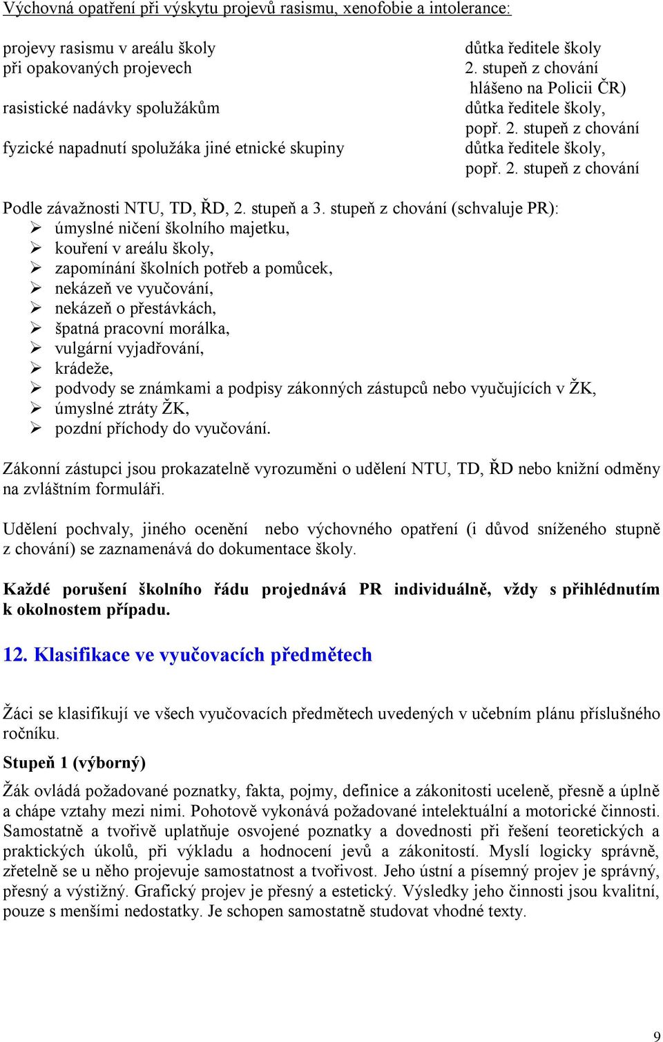 stupeň a 3.
