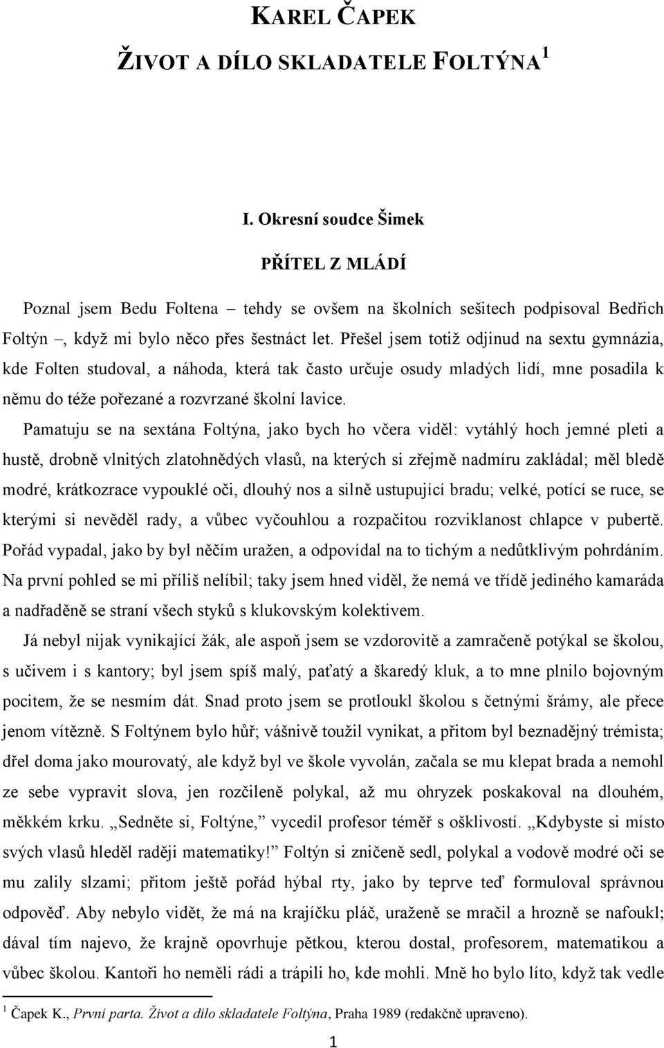KAREL ČAPEK ŽIVOT A DÍLO SKLADATELE FOLTÝNA 1 - PDF Free Download