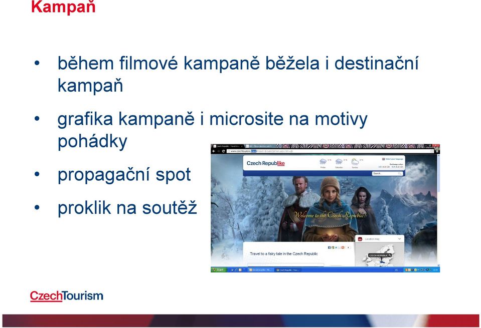 grafika kampaně i microsite na