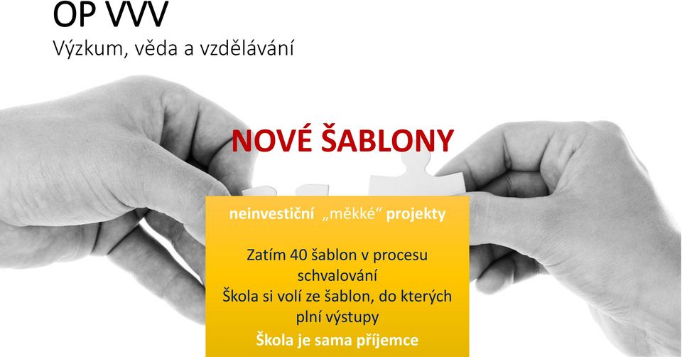 procesu schvalování Škola si volí ze šablon,