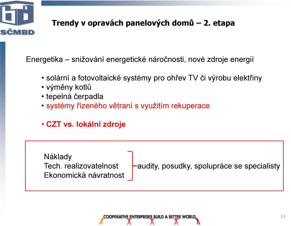 fotovoltaické systémy pro ohřev TV či výrobu elektřiny výměny kotlů tepelná čerpadla systémy