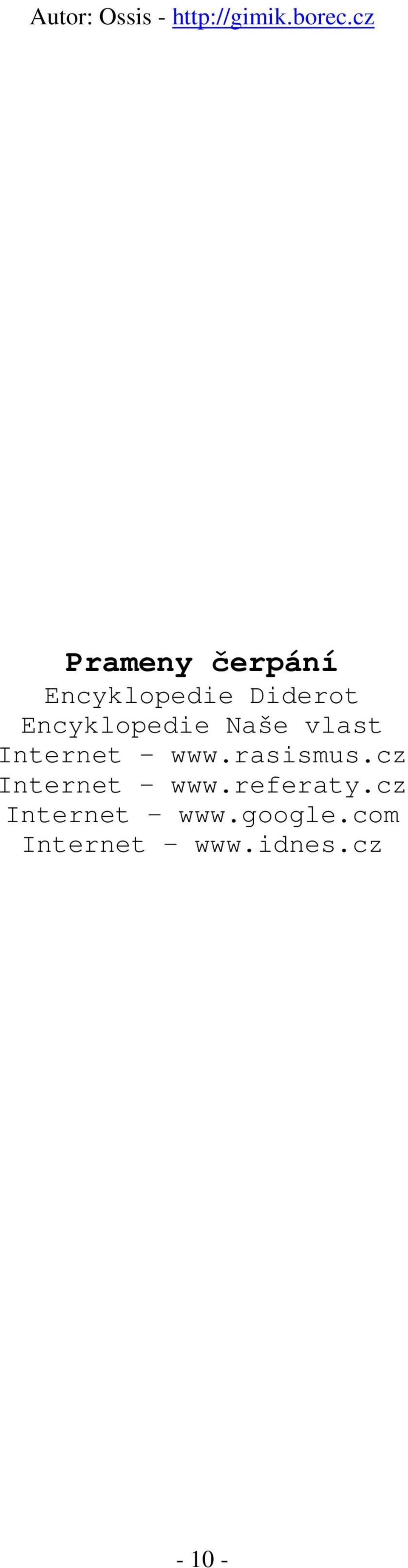 rasismus.cz Internet www.referaty.