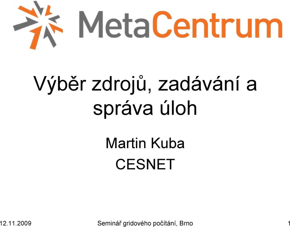 CESNET 12.11.