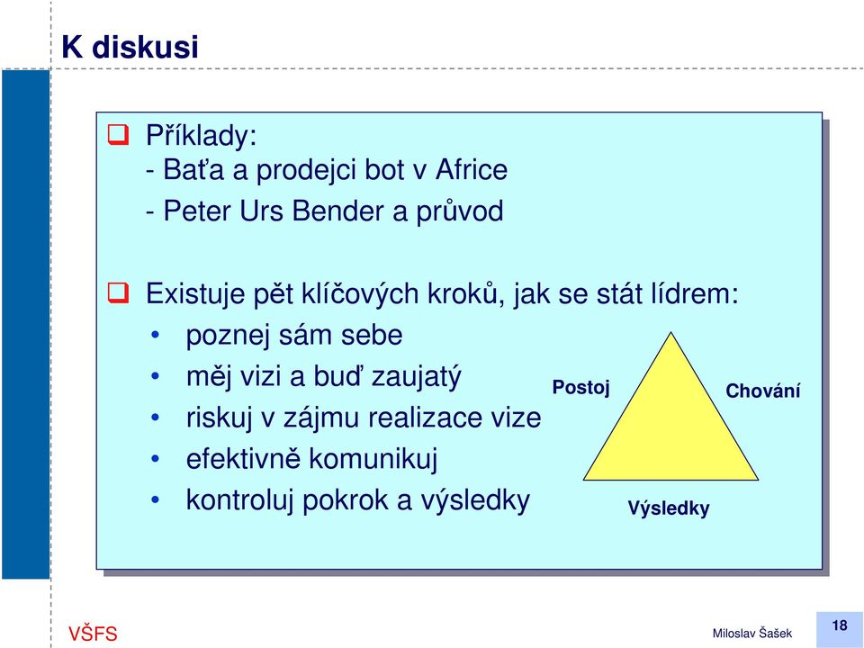 poznej sám sebe měj vizi a buď zaujatý Postoj riskuj v zájmu