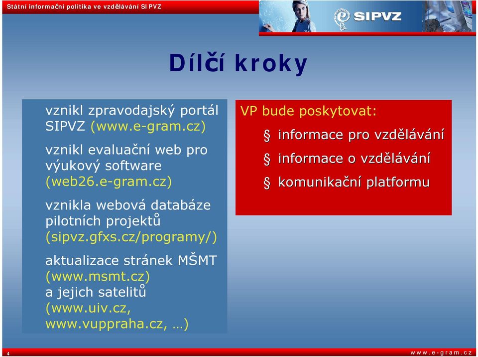 cz) vznikla webová databáze pilotních projektů (sipvz.gfxs.