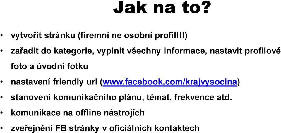 úvodní fotku nastavení friendly url (www.facebook.