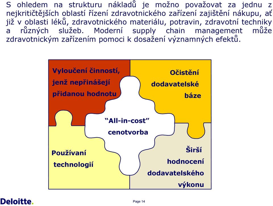 Moderí supply chai maagemet může zdravotickým zařízeím pomoci k dosažeí výzamých efektů.