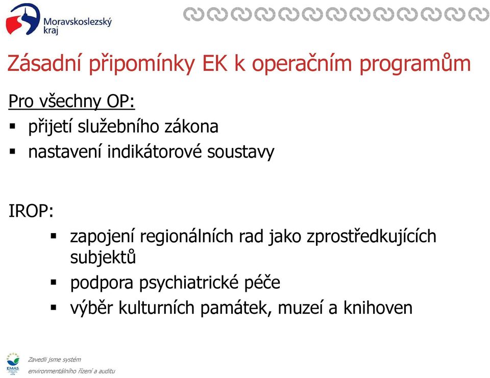 IROP: zapojení regionálních rad jako zprostředkujících