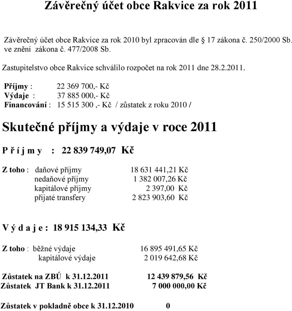 dne 28.2.2011.