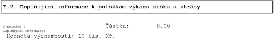 položce : Částka: 0.
