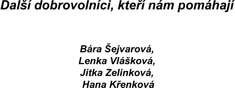 Šejvarová, Lenka