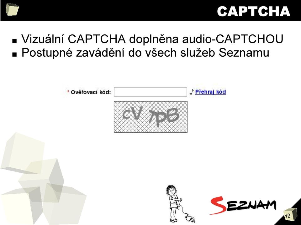 audio-captchou Postupné