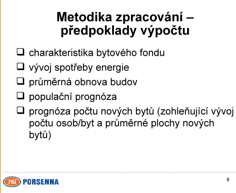 budov populační prognóza prognóza počtu nových bytů