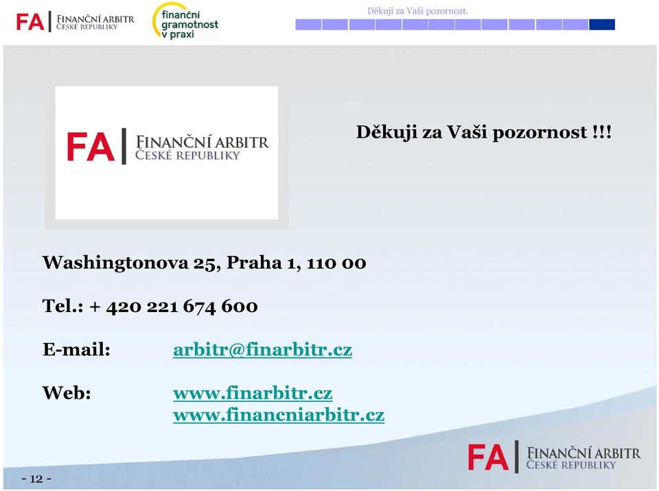 !! Washingtonova 25, Praha 1, 110 00 Tel.