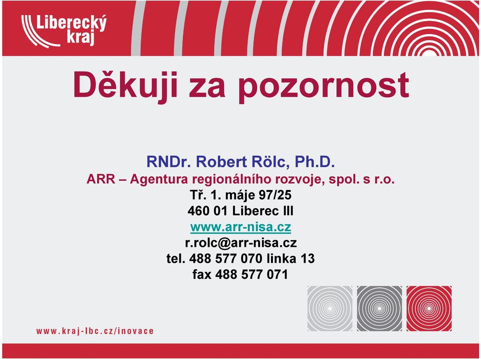 arr-nisa.cz r.rolc@arr-nisa.cz tel.