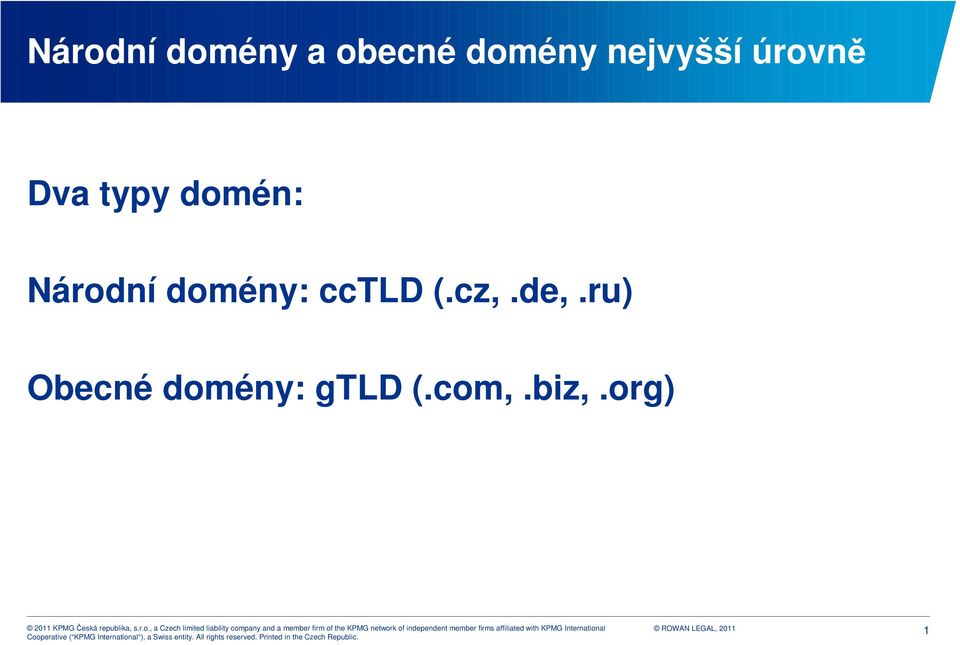 Národní domény: cctld (.cz,.de,.