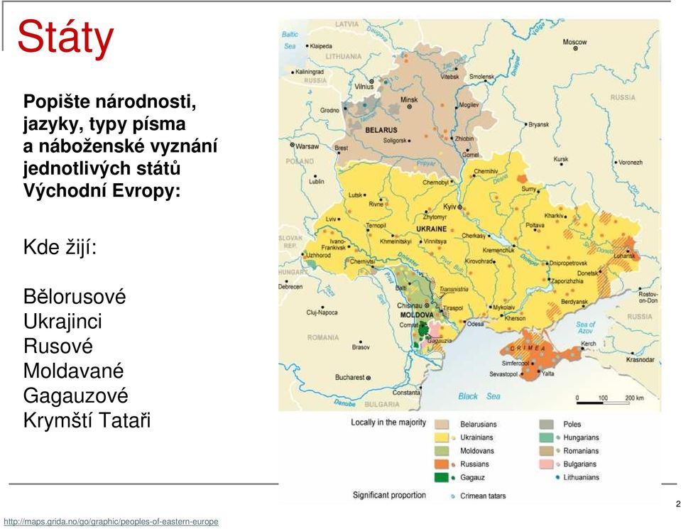 Bělorusové Ukrajinci Rusové Moldavané Gagauzové Krymští