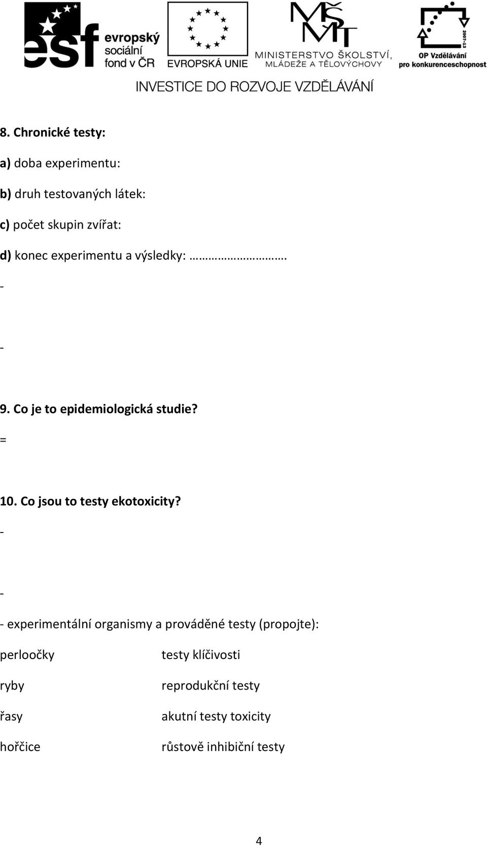 Co jsou to testy ekotoxicity?