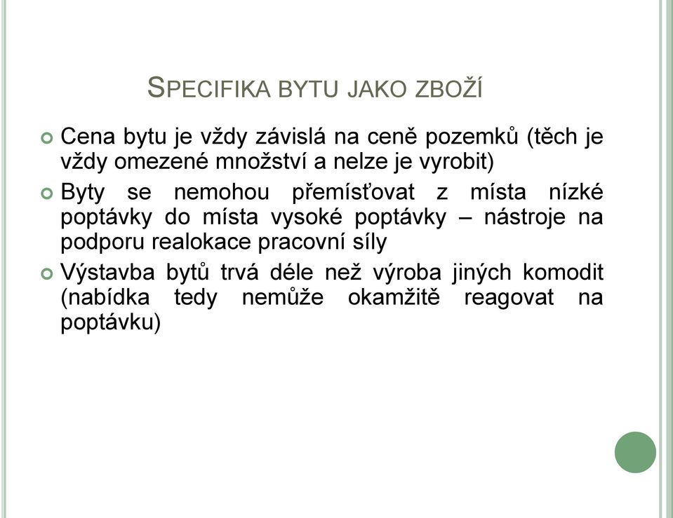 poptávky do místa vysoké poptávky nástroje na podporu realokace pracovní síly