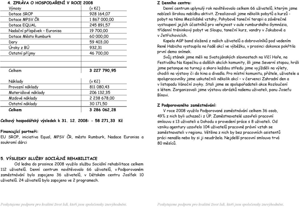 171,50 Celkem 3 286 062,28 Celkový hospodářský výsledek k 31. 12.