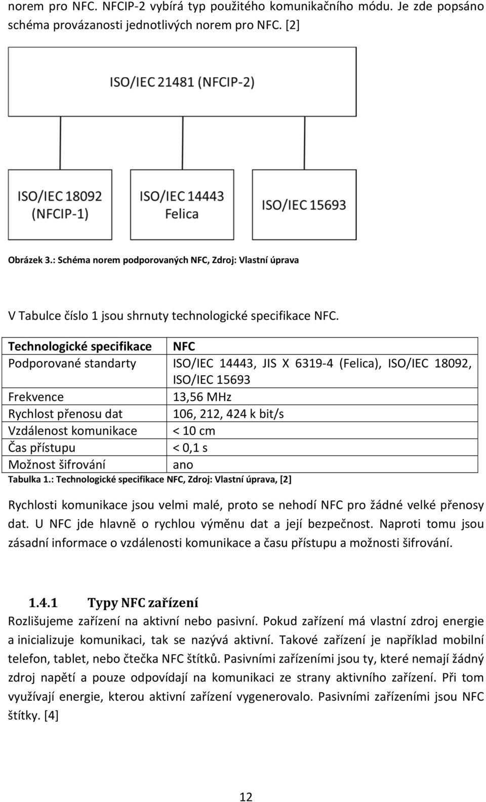 Technologické specifikace NFC Podporované standarty ISO/IEC 14443, JIS X 6319 4 (Felica), ISO/IEC 18092, ISO/IEC 15693 Frekvence 13,56 MHz Rychlost přenosu dat 106, 212, 424 k bit/s Vzdálenost
