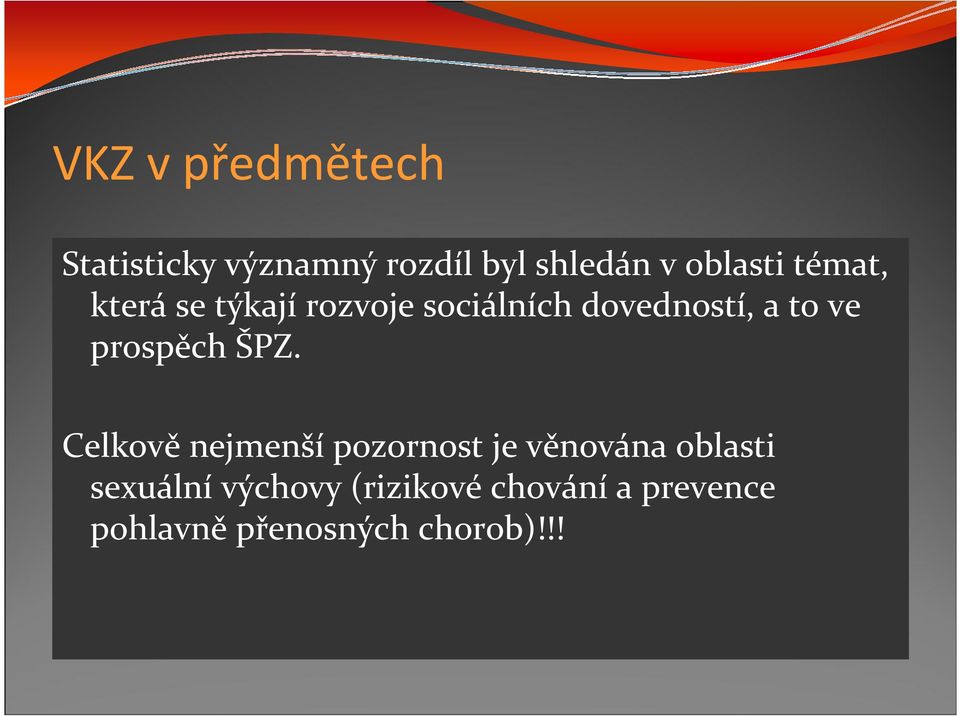 prospěch ŠPZ.