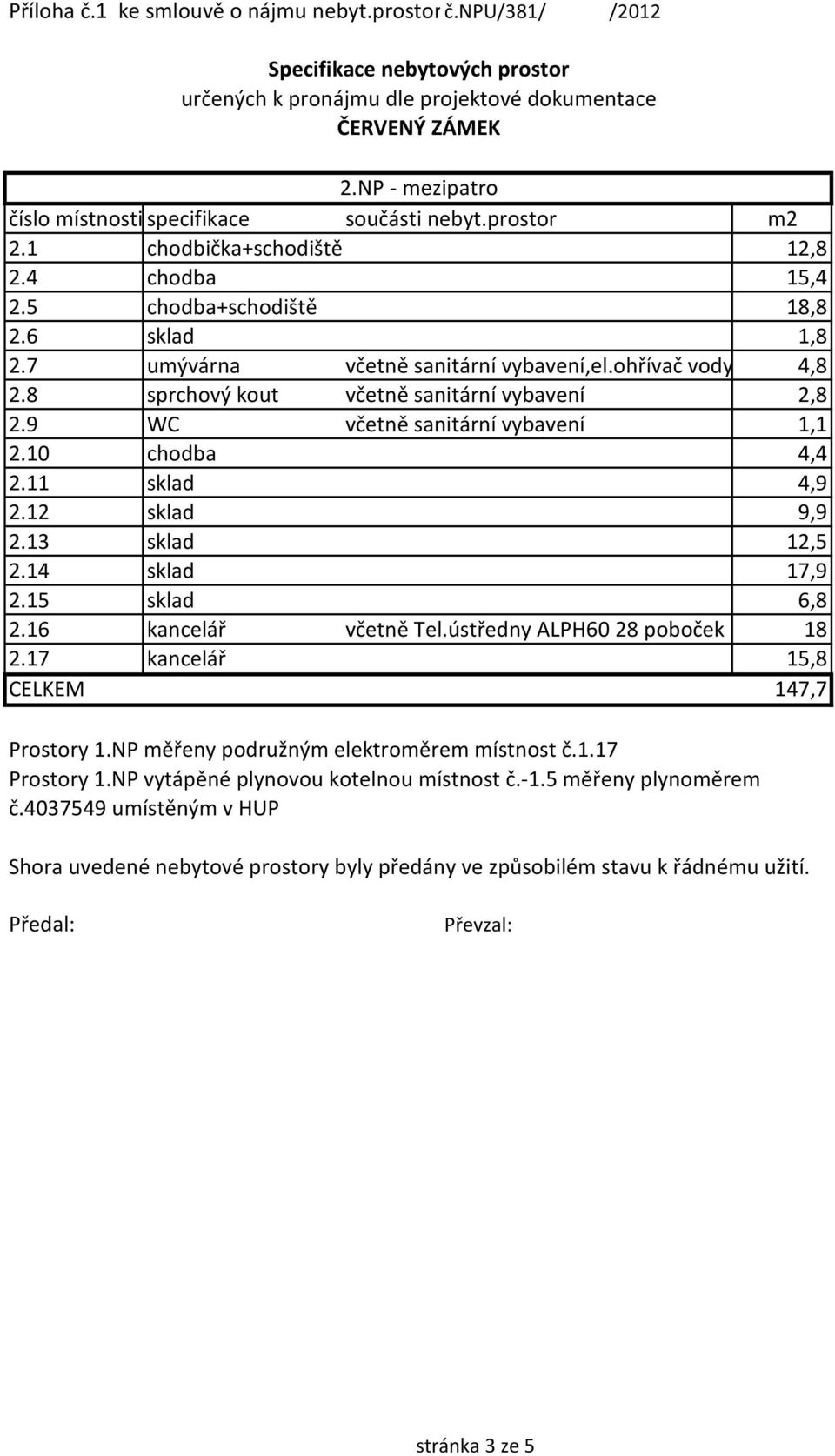 12 sklad 9,9 2.13 sklad 12,5 2.14 sklad 17,9 2.15 sklad 6,8 2.16 kancelář včetně Tel.ústředny ALPH60 28 poboček 18 2.