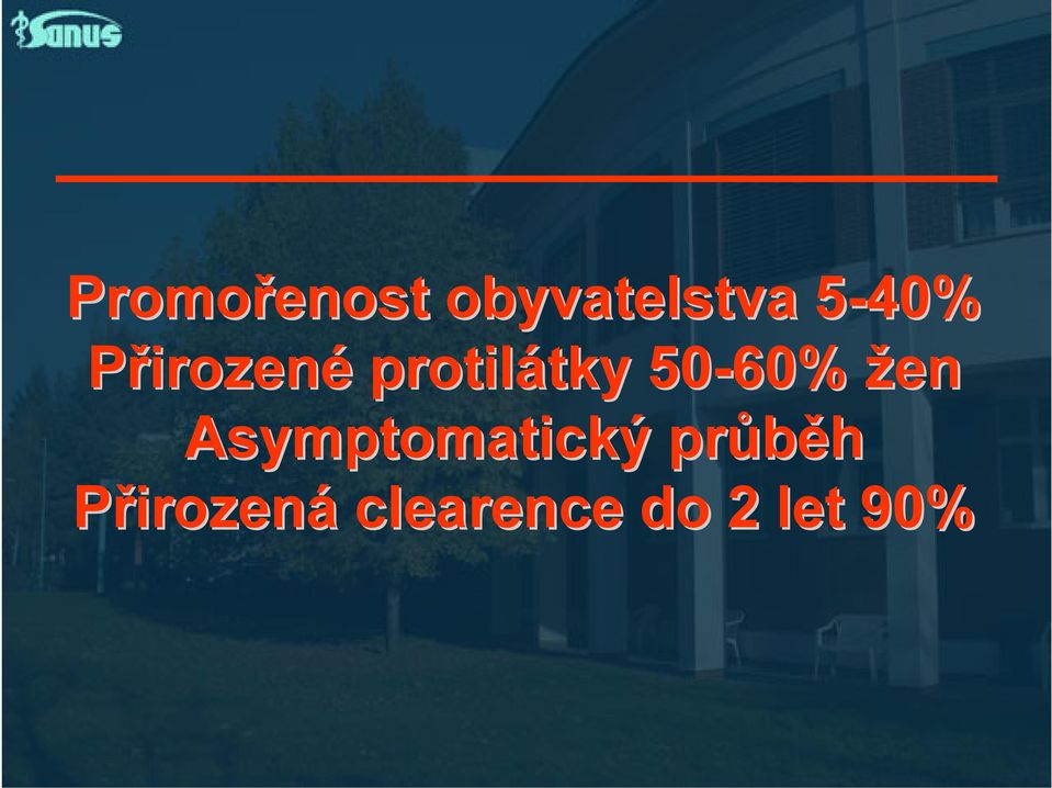 50-60% žen Asymptomatický