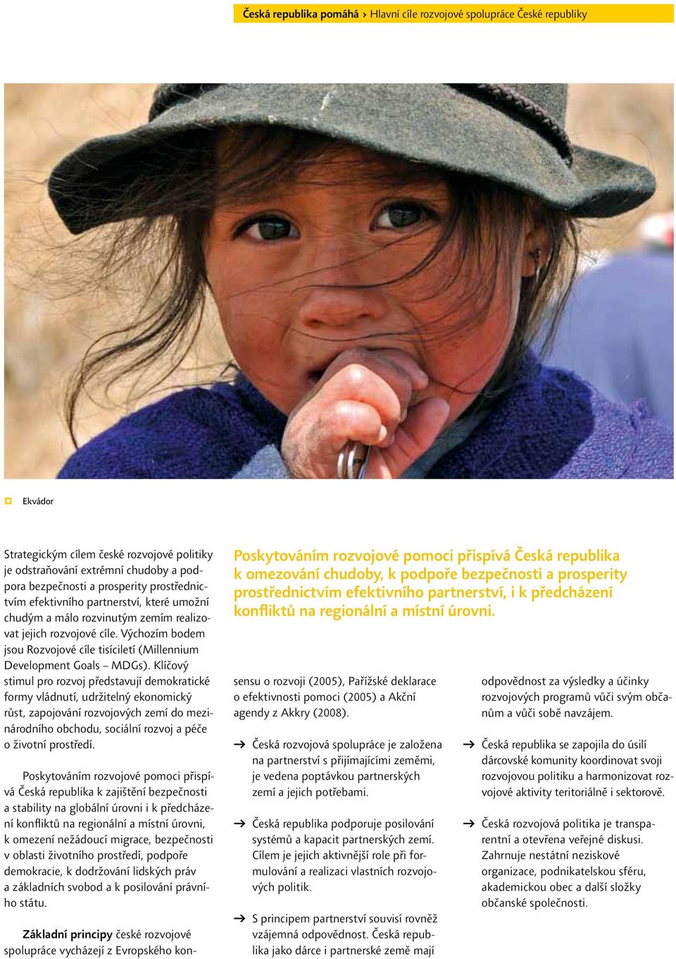 Výchozím bodem jsou Rozvojové cíle tisíciletí (Millennium Development Goals MDGs).