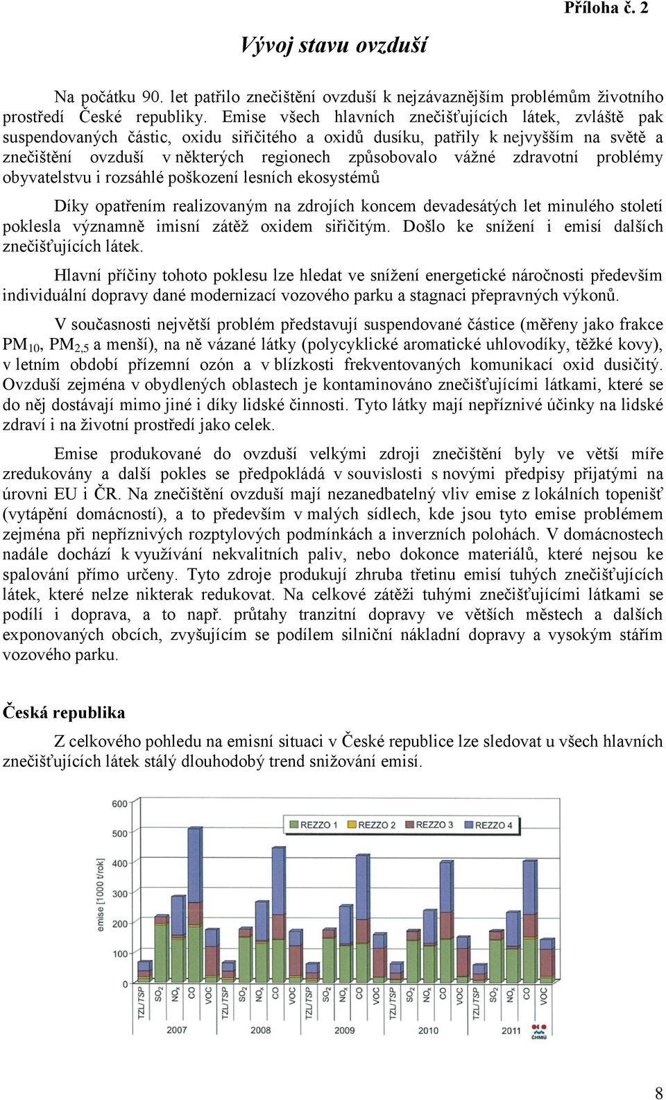 vážné zdravotní problémy obyvatelstvu i rozsáhlé poškození lesních ekosystémů Díky opatřením realizovaným na zdrojích koncem devadesátých let minulého století poklesla významně imisní zátěž oxidem