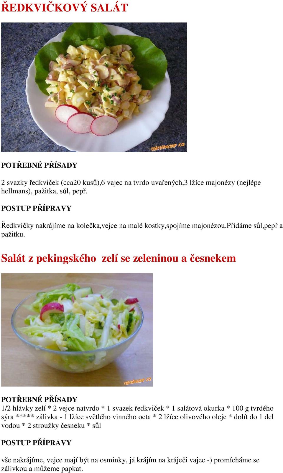 Salát z pekingského zelí se zeleninou a česnekem - PDF Free Download