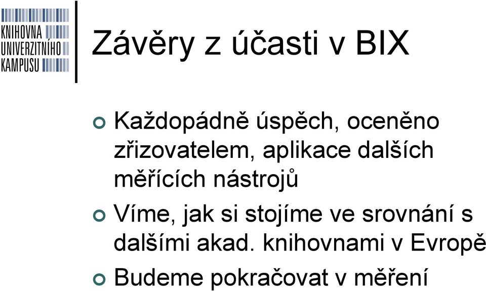 Víme, jak si stojíme ve srovnání s dalšími akad.