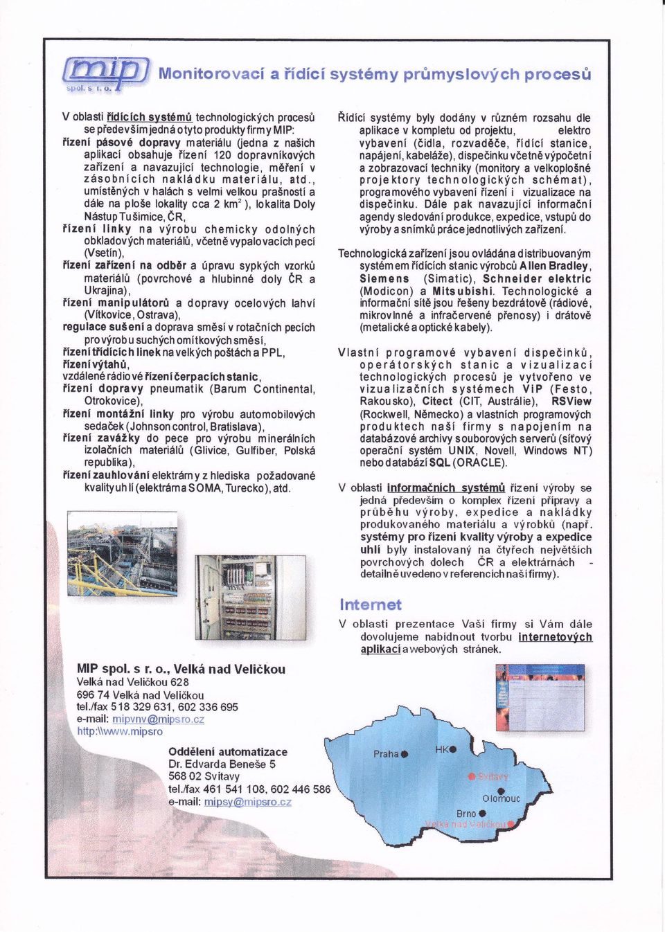 elkoplošné proje ktory techn ologck ch schémt), progrmoého ybení ízen zulzce n dspečnku.