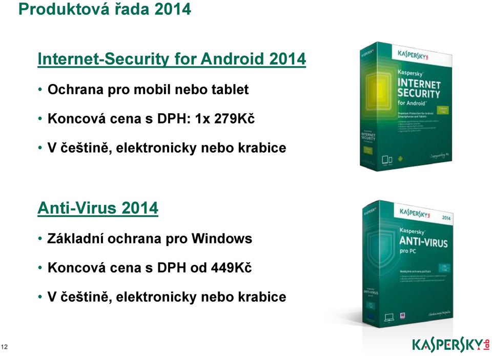 elektronicky nebo krabice Anti-Virus 2014 Základní ochrana pro