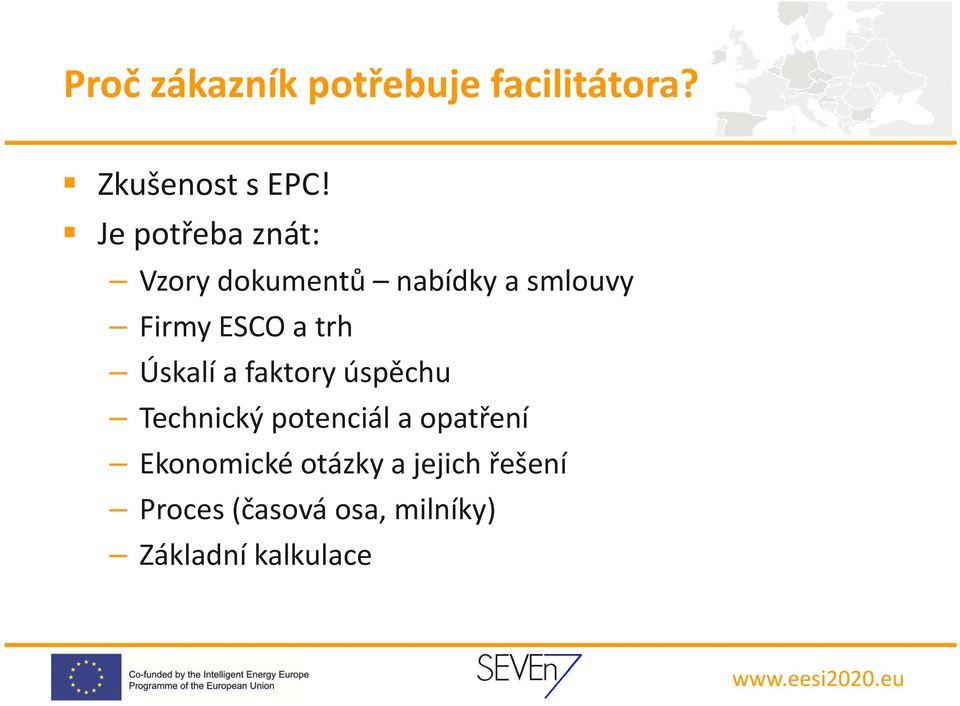trh Úskalí a faktory úspěchu Technický potenciál a opatření