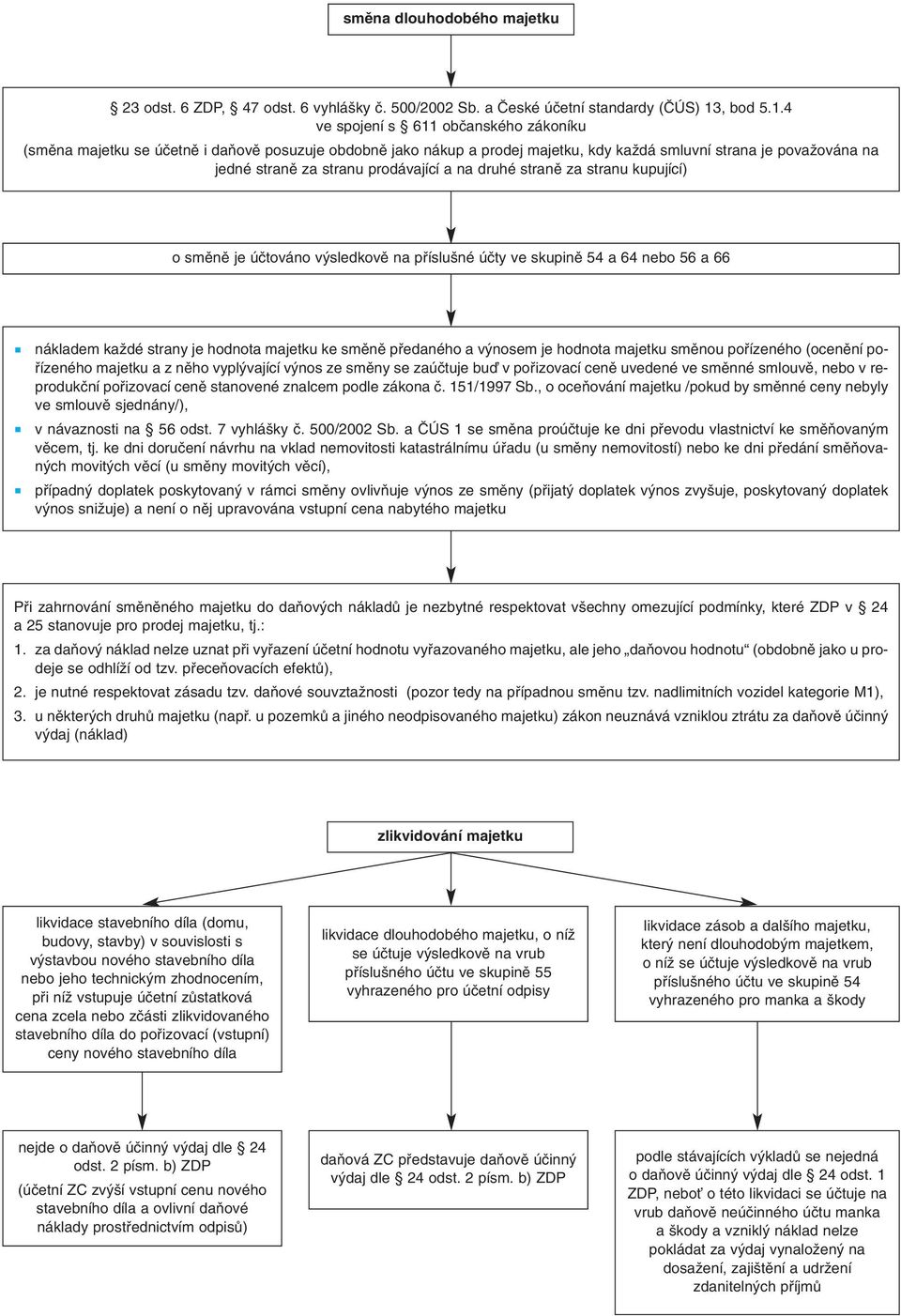 4 ve spojení s 611 obãanského zákoníku (smûna majetku se úãetnû i daàovû posuzuje obdobnû jako nákup a prodej majetku, kdy kaïdá smluvní strana je povaïována na jedné stranû za stranu prodávající a