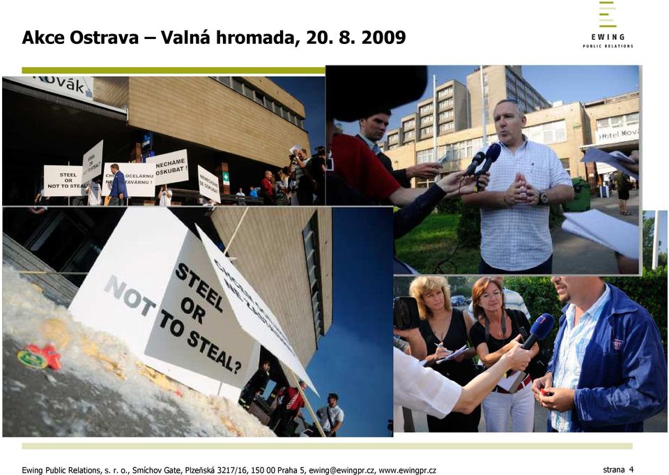 se za doprovodu transparentů Nenecháme se oškubat sneslo peří s gumovými atrapami oškubaných slepic vedení AMO
