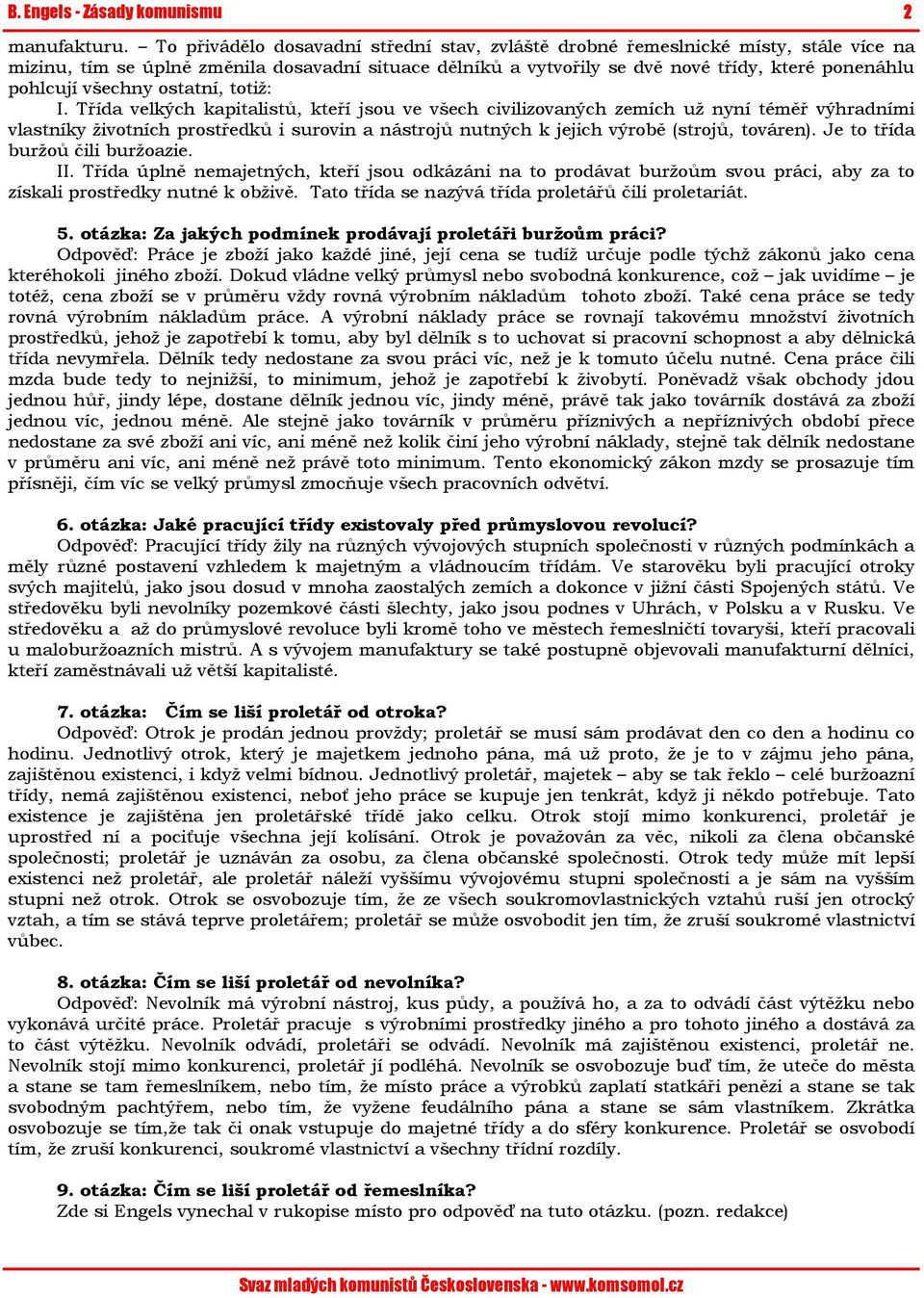 všechny ostatní, totiž: I.