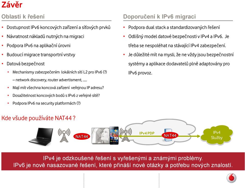 Dosažitelnost koncových bodů s IPv6 z veřejné sítě? Podpora IPv6 na security platformách (?