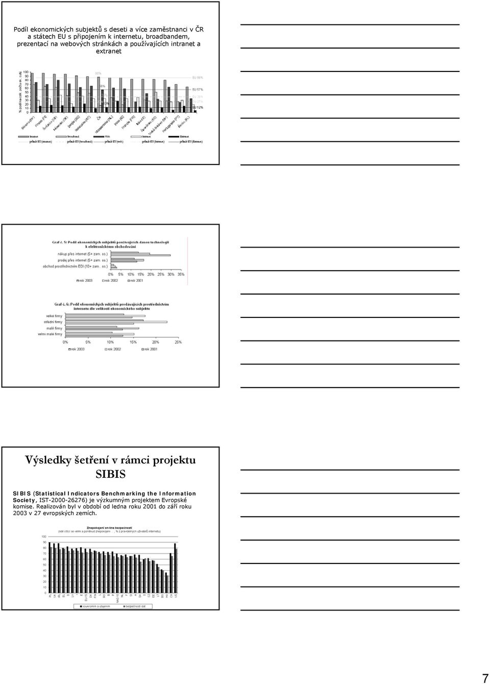 projektu SIBIS SIBIS (Statistical Indicators Benchmarking the Information Society, IST-2000-26276) je