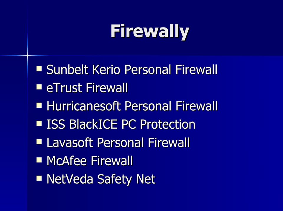 Firewall ISS BlackICE PC Protection Lavasoft