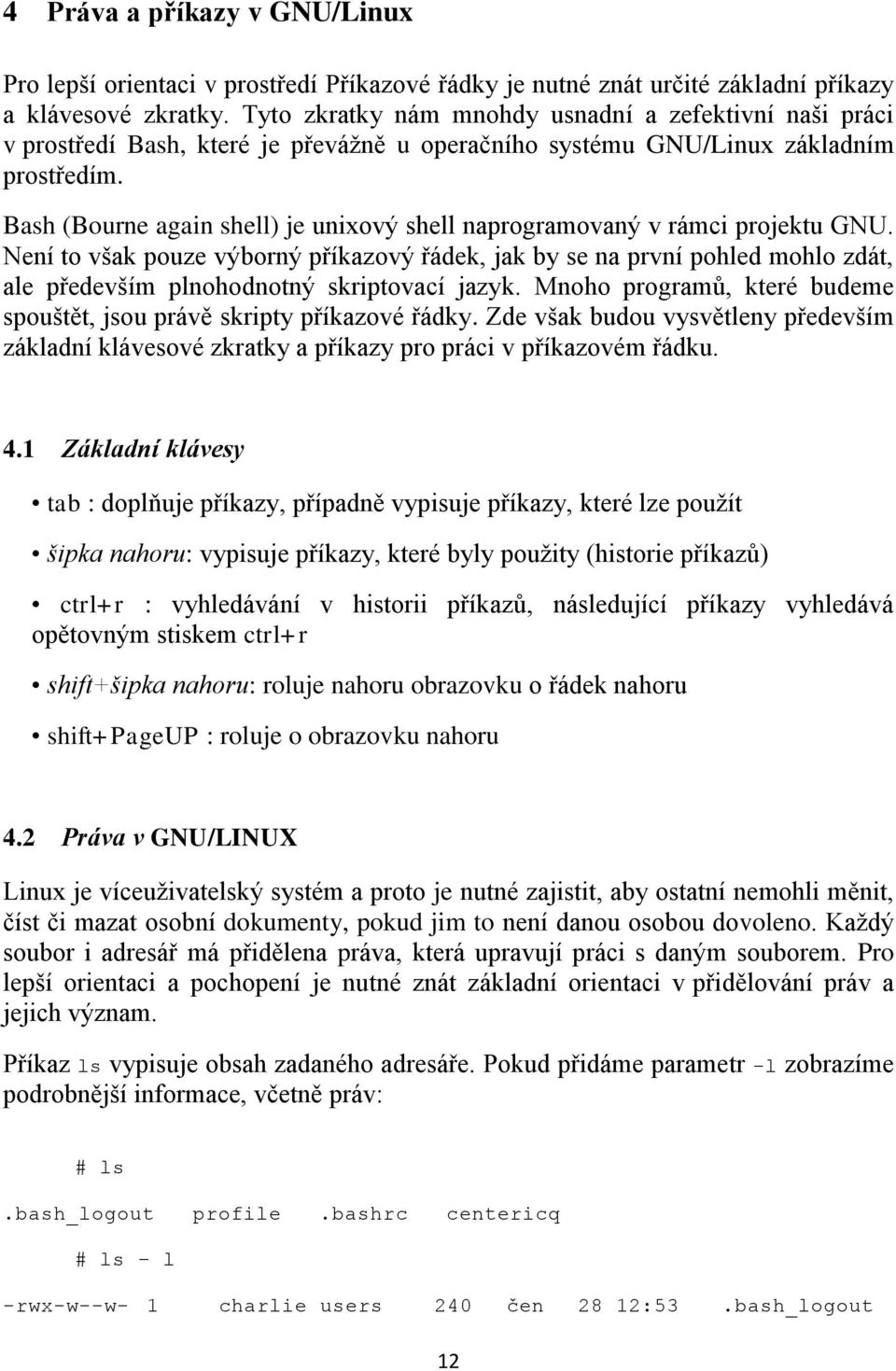 Bash (Bourne again shell) je unixový shell naprogramovaný v rámci projektu GNU.