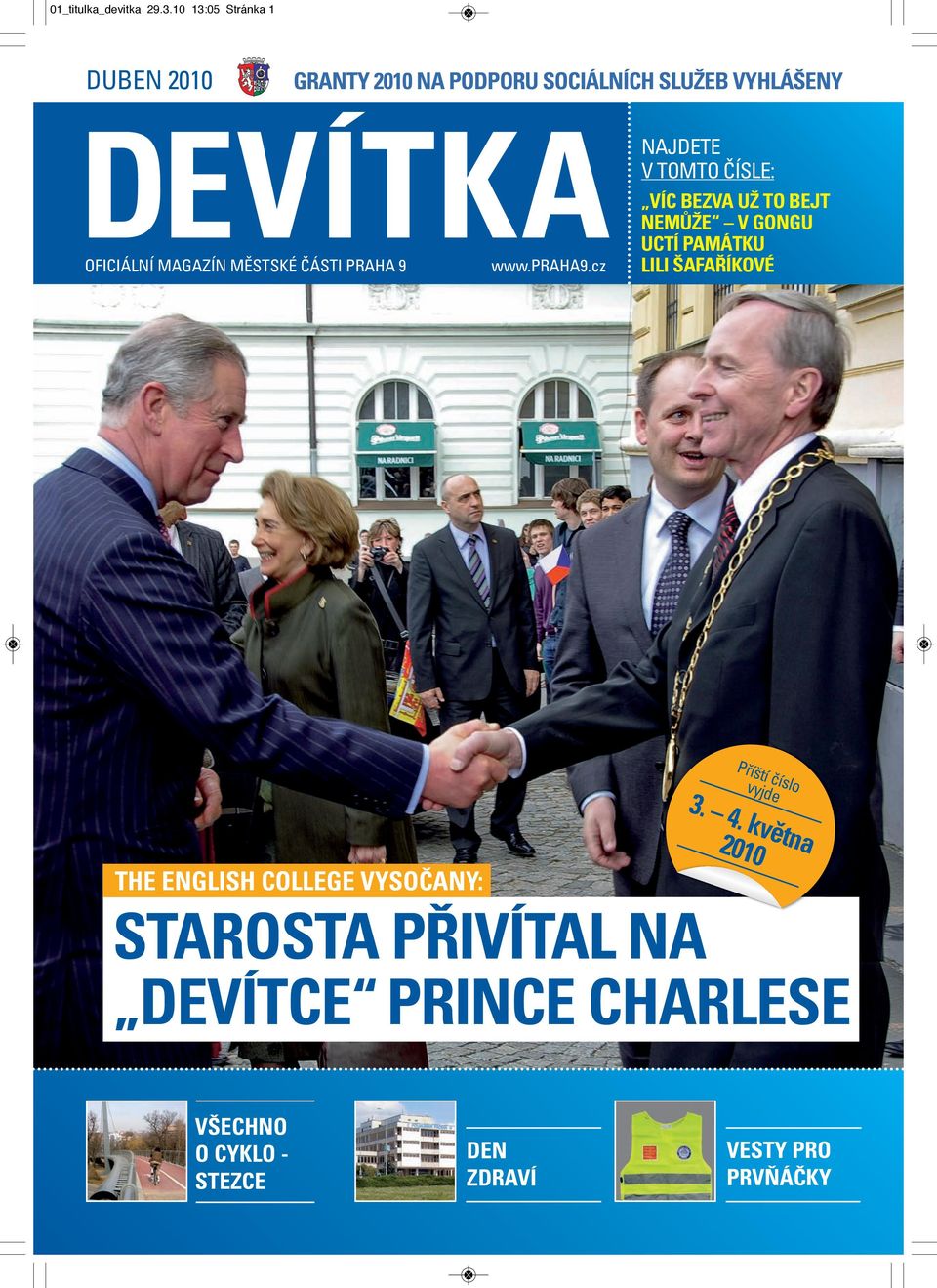 MAGAZÍN MĚSTSKÉ ČÁSTI PRAHA 9 www.praha9.