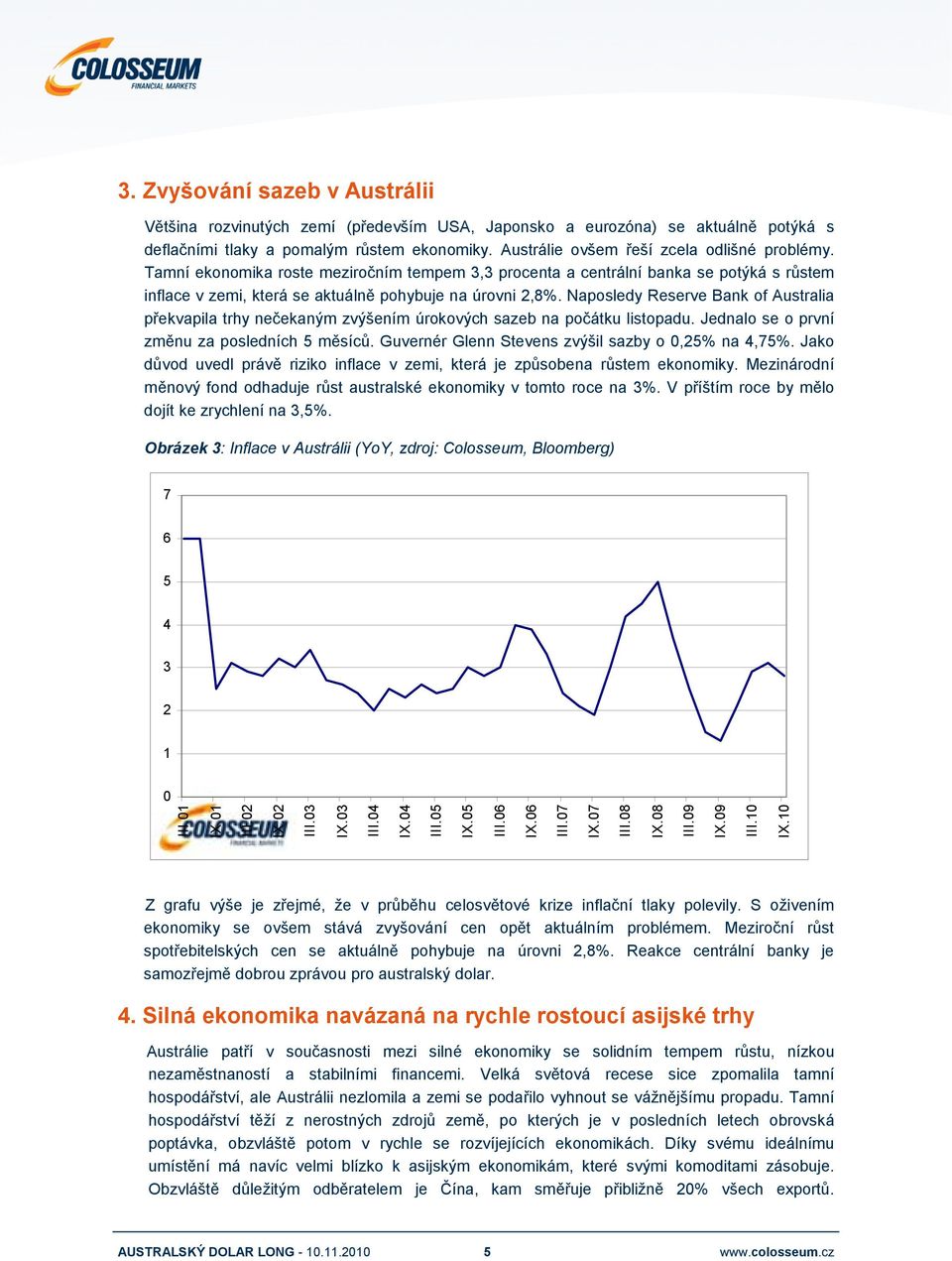 Naposledy Reserve Bank of Australia překvapila trhy nečekaným zvýšením úrokových sazeb na počátku listopadu. Jednalo se o první změnu za posledních 5 měsíců.