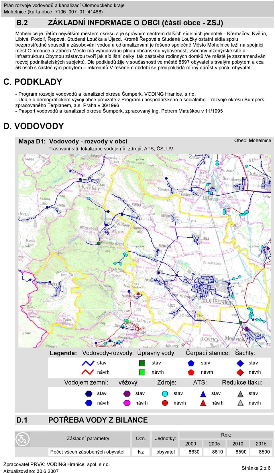 Město má vybudovánu plnou občanskou vybavenost, všechny inženýrské sítě a infrastrukturu.obytnou zábu tvoří jak sídlištní celky, tak zába rodinných domků.